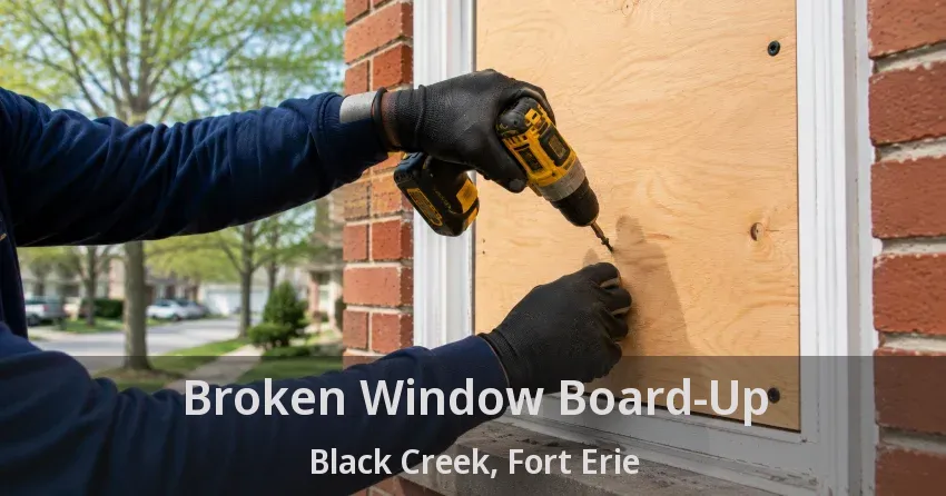 Broken Window Board-Up Black Creek, Fort Erie - ON