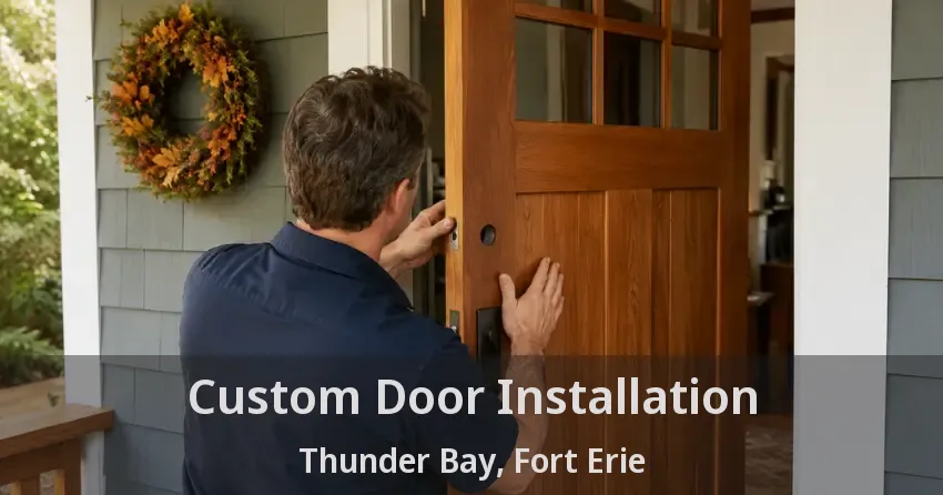 Custom Door Installation Thunder Bay, Fort Erie - ON