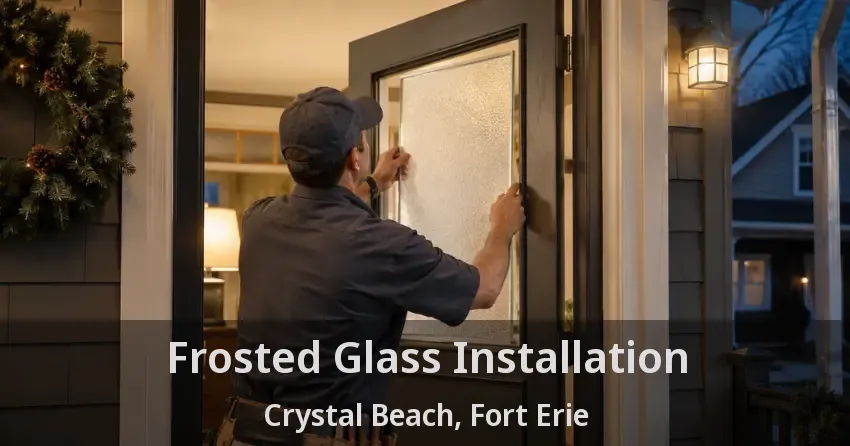 Frosted Glass Installation Crystal Beach, Fort Erie - ON