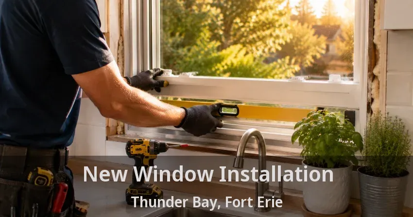 New Window Installation Thunder Bay, Fort Erie - ON