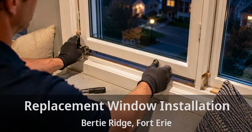 Replacement Window Installation Bertie Ridge, Fort Erie - ON