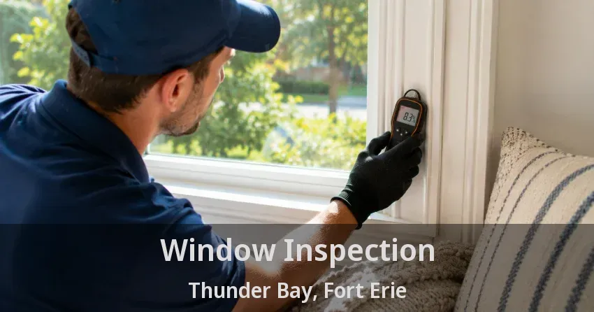 Window Inspection Thunder Bay, Fort Erie - ON