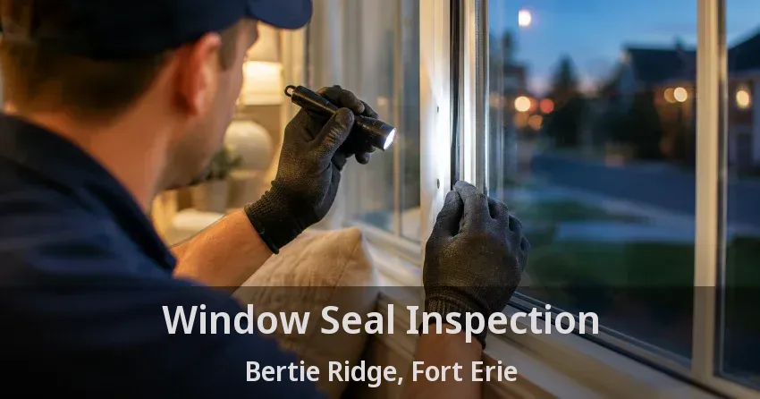 Window Seal Inspection Bertie Ridge, Fort Erie - ON
