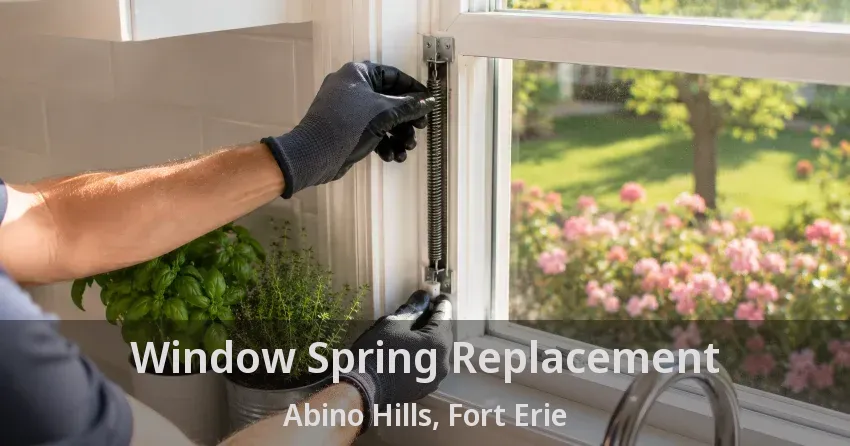 Window Spring Replacement Abino Hills, Fort Erie - ON